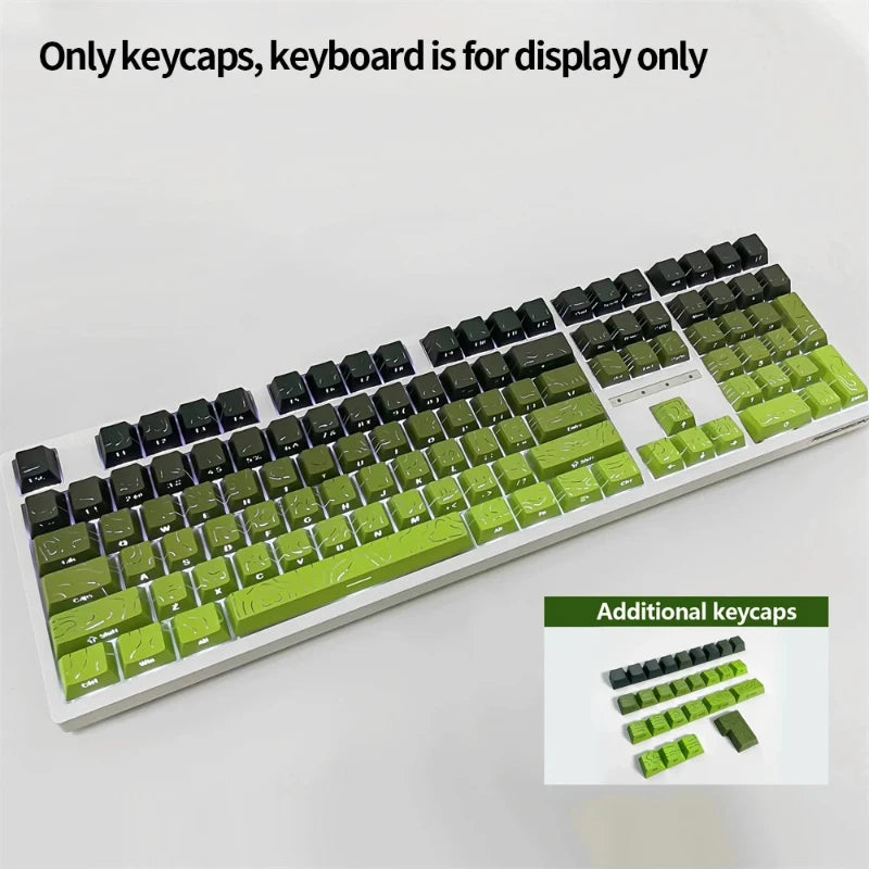 Contour 4.0 Side Engraved Keycap PBT Translucent 97 Key Gaming Mechanical Keyboard Key Cap White For Magnetic Switch F75 GMK87