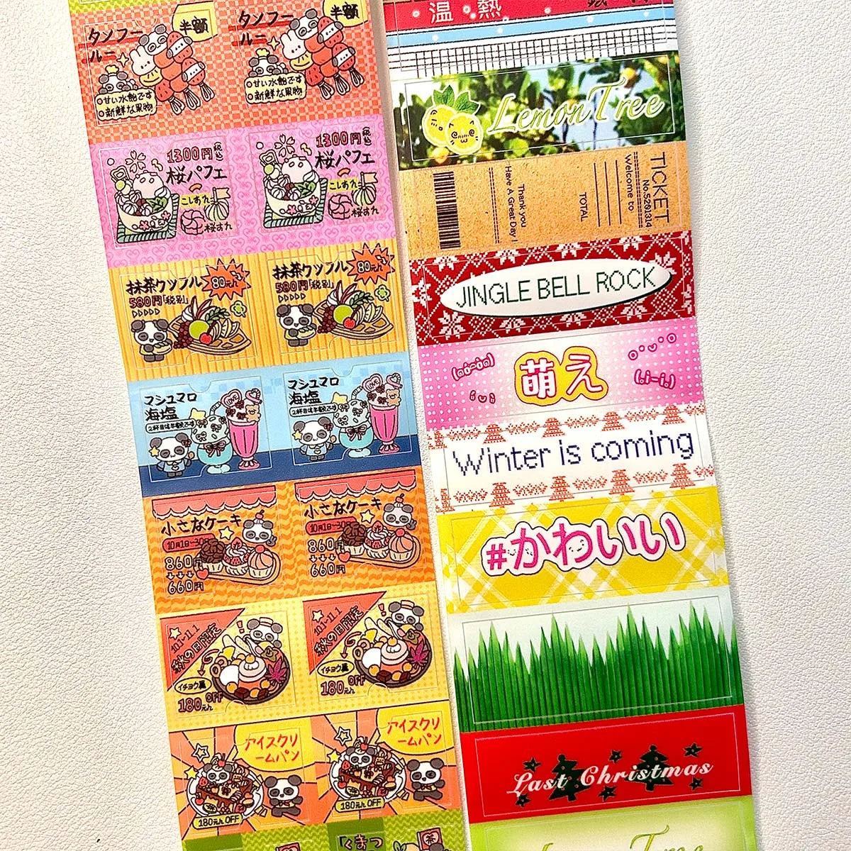 Vintage PET Sticker Tapes, Four-leaf Clover Deco Stickers for Scrapbooking, Cute Washi Tape for Diy Arts Crafts Album