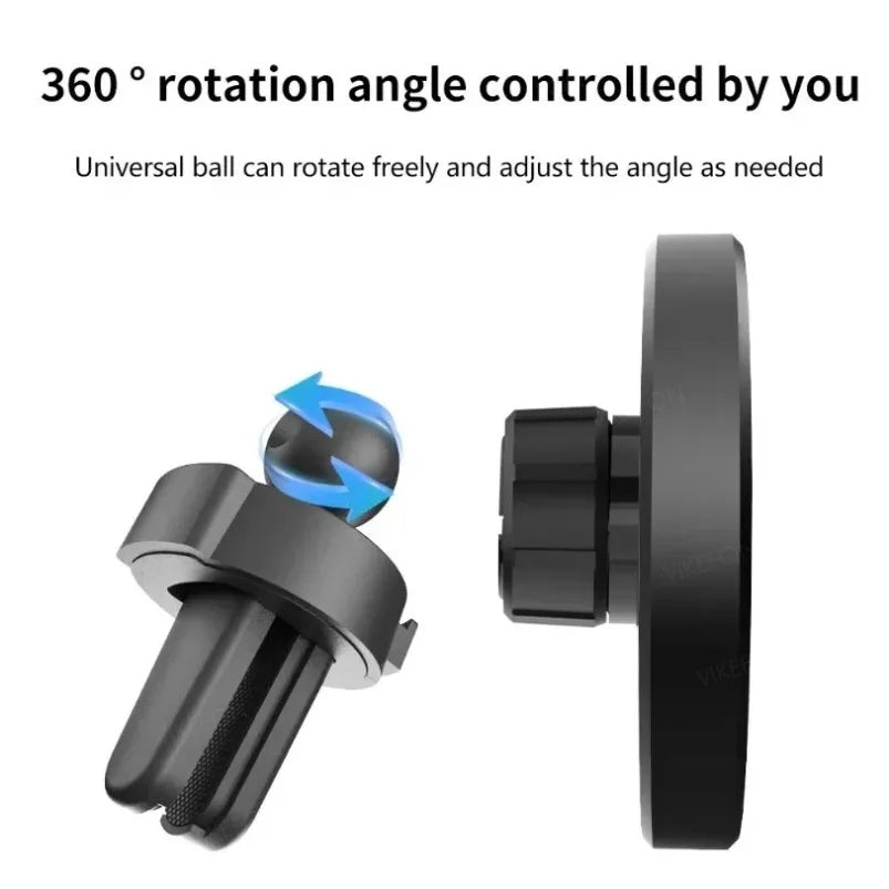 Car Magnetic Air Vent Phone Holder  Wireless Charger Stand For Magsafe iPhone 16 15 14 13 12 Pro Max Cell Fast Charging Station