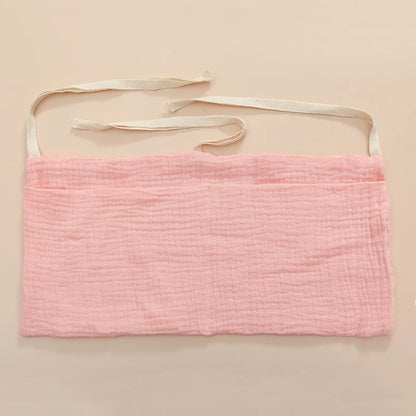 100% Cotton Baby Crib Storage Bag Multifunctional Newborn Bed Headboard Organizer For Kids Baby Bedding Diaper Bag