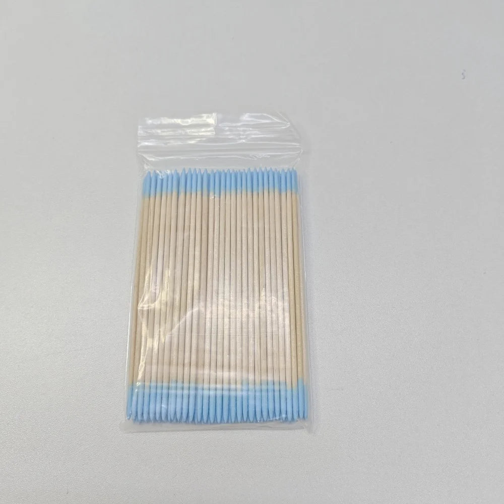 100/300/500 Pcs Disposable Ultrasmall Cotton Swab Brush Lint-Free Micro Wood Makeup Brushes for Eyelash/Tattoo Cleaning, Tattoo Accessories