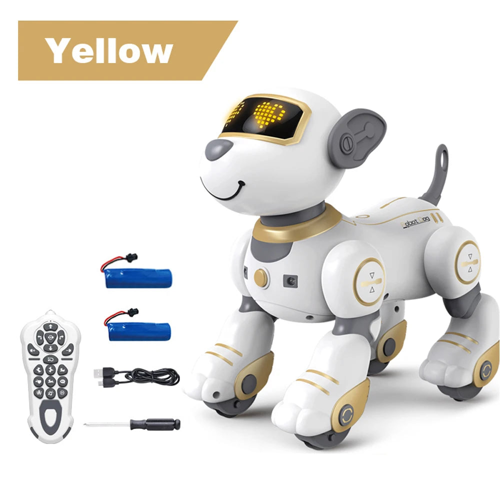 Intelligent Remote Control Robot Dog Electronic Stunt Voice Command Programmable Touch-sense Music Song Children's Toys for Boys