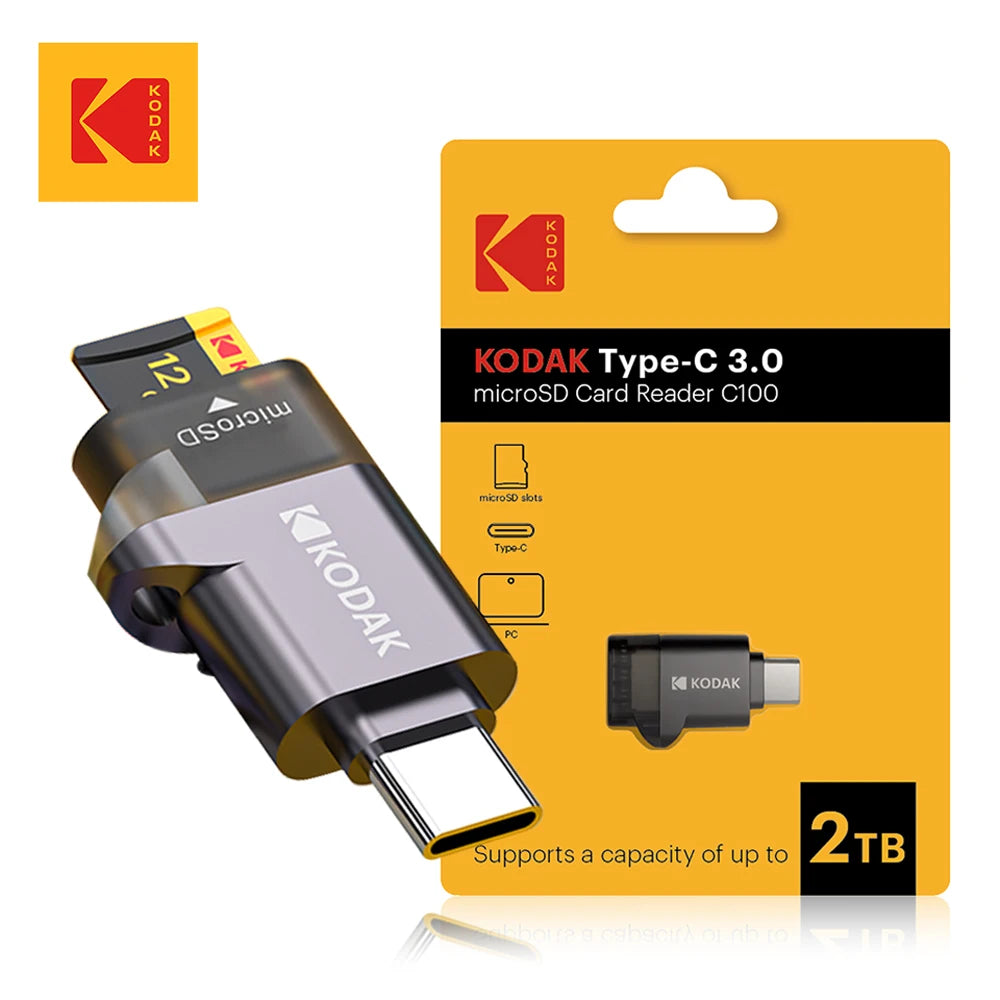 KODAK 100% Original Micro sd Card 32GB 64GB 128GB 256GB Microsd Memory Card Class10 SDXC U3 4K TF Card for Drone Phone