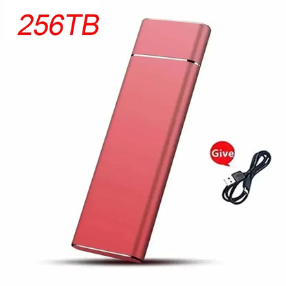 Mini USB SSD portátil 256 TB 1 TB 2 TB de alta velocidad original de almacenamiento masivo SSD USB3.0 Disco duro externo para ordenador portátil SSD