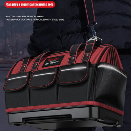 2026 New1680D Oxford Cloth Tool Bag Professional Electrician Wrench Waterproof Working Multifunction Organizing Storage Tool Bag