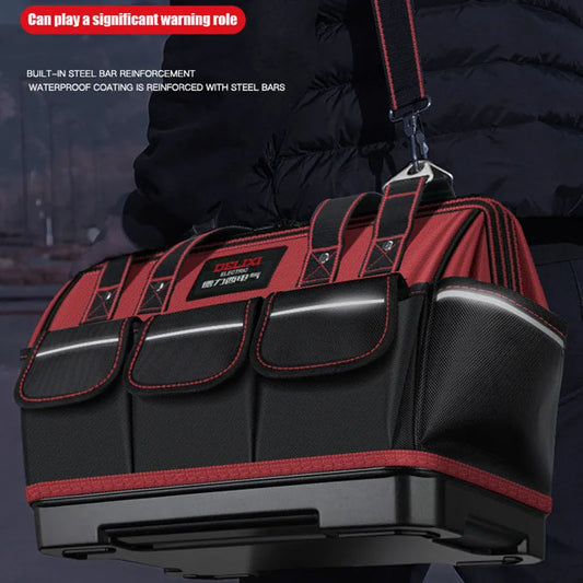 2026 New 1680D Oxford Cloth Tool Bag Professional Electrician Wrench Waterproof Multipurpose Organizing Storage Tool Bag