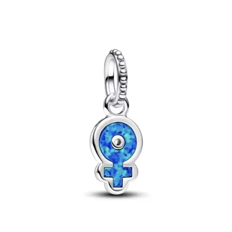 New Hot Selling Blue Pentagram, Butterfly Bead Turtle, Fish Pendant Suitable for European Original Bracelet DIY Exquisite Jewelry