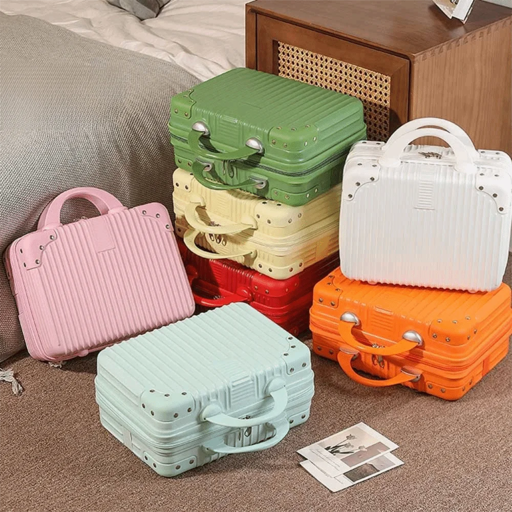 Hot Sales 14 inch Travel Suitcase Hand Mini Cosmetic Box Organizer Luggage Boarding Case For Women Travel Tote