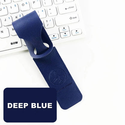 1Pc, PU Leather Luggage Tag, Creative Baggage Suitcase Identifier, ID Address Holder Boarding Tags, Portable Label Travel Accessories