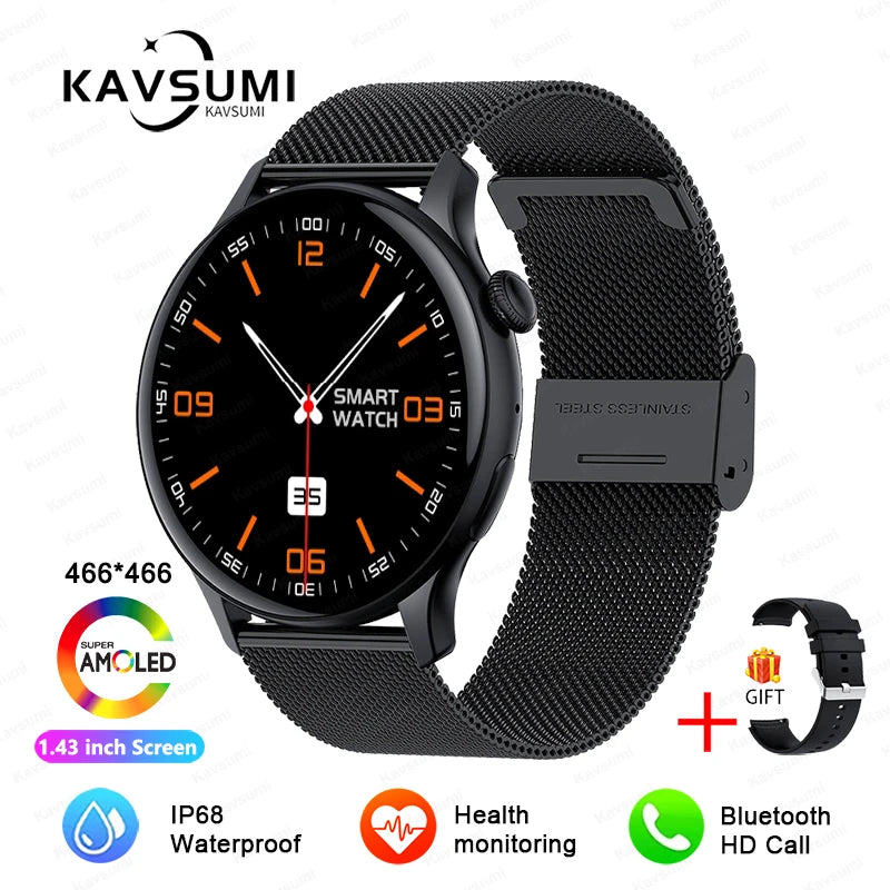 Smartwatch for Women AMOLED Screen Always Display Time NFC IP68 Waterproof Sports Call Women Smart Watch For Women Custom dial
