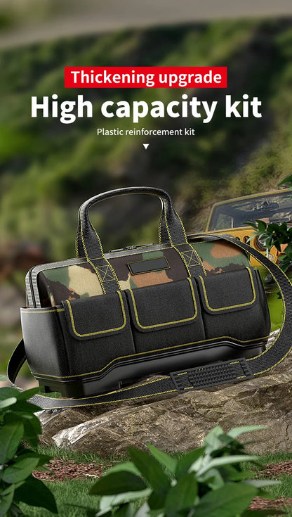 Professional Electrician Tool Bag, Reflective, Waterproof, Multi-Pocket, Durable Oxford, 4 Sizes Available