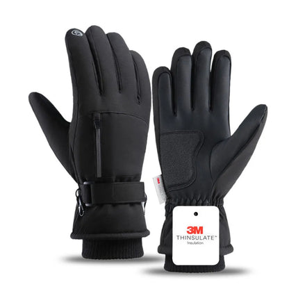 GTUBIKE Winter Warm Gloves for Outdoor Cycling Skiing Thickened Cold-Resistant Gloves Waterproof Touch Screen Camping Equipment