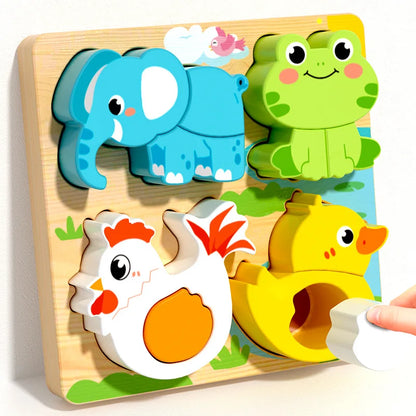 Juguetes Montessori de madera para niños de 1, 2 y 3 años, juegos de combinación de formas de números y alfabetos, juguetes educativos tempranos para niños.