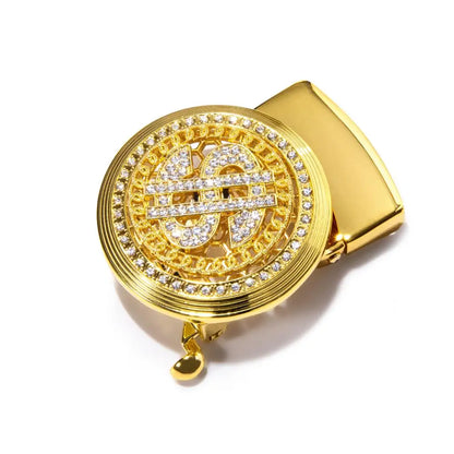 60 Kinds Metal Mens Relacement Belt Buckles Button Sliding Buckle Without Belt Black Gold Blue for 3.5 cm Ratchet Belts ONLY