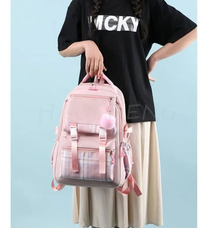 Backpack Lovely Capybara Print Women Laptop Computer Large Capacity School Backpacks for Girls Teenage Packsack 4 Color Gift