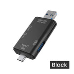 6 in 1 Otg Type C Card Reader Usb 2.0 TF Mirco SD Smart Memory Flash Drive Adapter Micro Mobile Phone Accessories