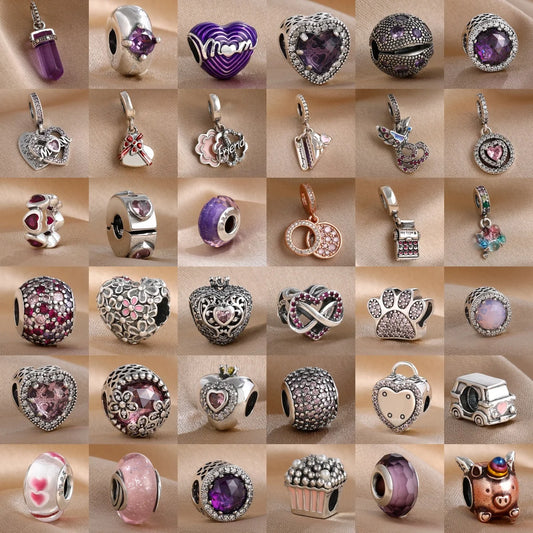Hot selling 925 Silver Cake Cup Dog Claw Gift Box Pendant Beads, Fit DIY Women's Jewelry Accessories with European Bracelets
