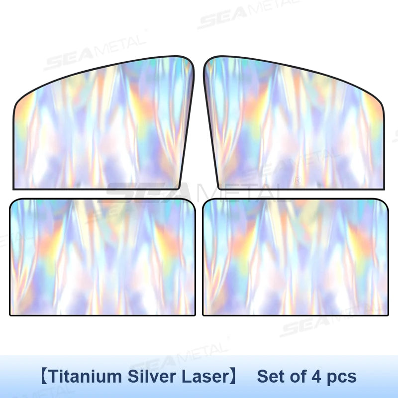 SEAMETAL Magnet Car Side Window Curtain Summer Cooling Car Sunshades UV Protector for Front/Back Window Car Styling Accessories