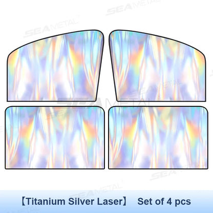 SEAMETAL Magnet Car Side Window Curtain Summer Cooling Car Sunshades UV Protector for Front/Back Window Car Styling Accessories