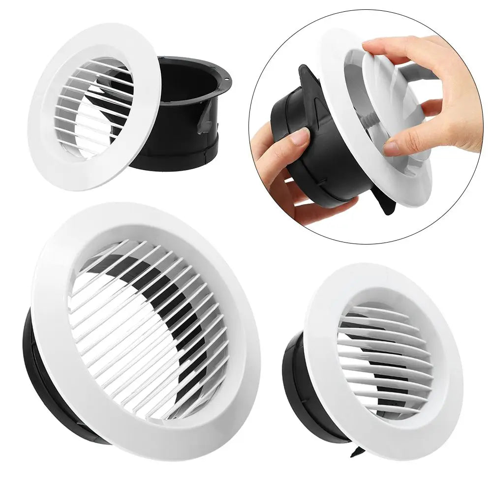 Various Shapes 100/150mm Round Ducting Ventilation Cover Air Vent Extract Valve Grille Air Circulation Vents Cover