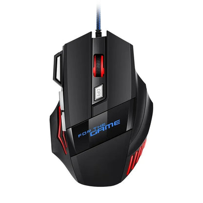New Hyperspeed USB Gaming Mouse, RGB Backlit Ergonomic Game Mice, 7D Esports Wired Mouse for Laptop PC Gamer