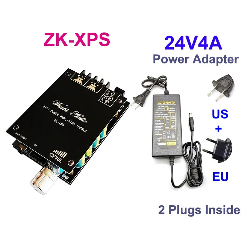 2*100W TDA7498E Audio Power Amplifier Bluetooth-compatible 5.0 Stereo HiFi Class D Digital Home Theater AUX Music AMP