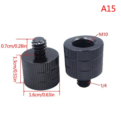 1/4 to M4 M5 M6 M8 M10 Conversion Screw 3/8" Male to Female Thread Screw Mount Converter Adapter Standard for Projector Tripod