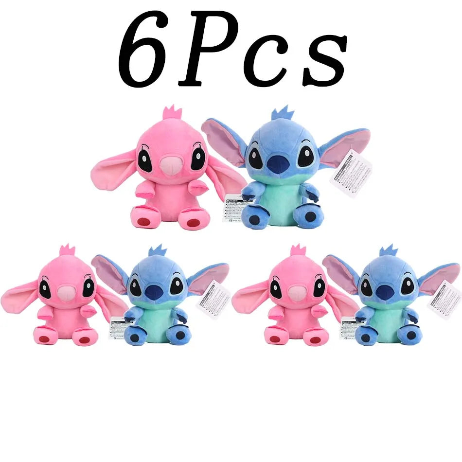 2028 New 12cm 20cm 25cm Stitch Stuffed Plush Models Cartoon Stuffed Plush Dolls Anime Plush Baby Toys Kawaii Kids Birthday Gifts