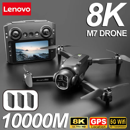 Lenovo M7 Drone 8K Aerial HD Dual Camera Intelligent Obstacle Avoidance Brushless Motor 5G WIFI GPS Screen Remote Control Drone