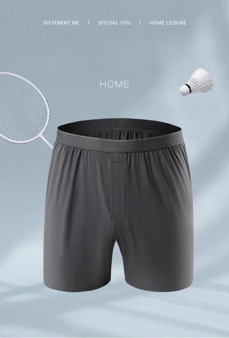 4-Pack Modal Men's Harem Pants Mid-Waist Men's Underpants Loose Pajama Pants Breathable Boxers for Men