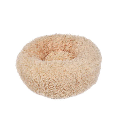 40-90cm Round Pet Bed for Large Dog Bed Super Soft Cat Bed Long Plush Dog House for Medium Dog House Winter Warm Sleeping