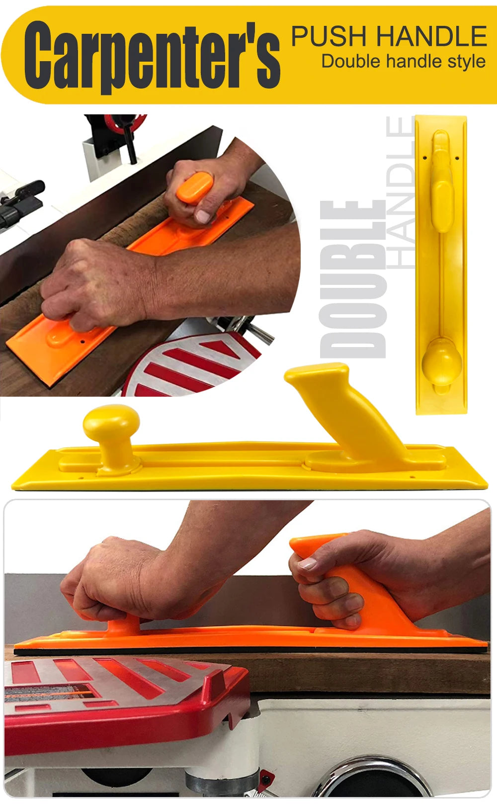 Woodworking Safety Plastic Push Handle Wood Saw Push Block Sticks Table Saw Woodworking Push Block Tools