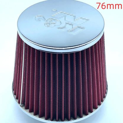 2.5 3 3.5 4 Inch Car Intake Air Filter for K＆N 14084-2 Universal High Flow Cone 102 89 76 70 63.5 60mm KN Tapered Mushroom Head