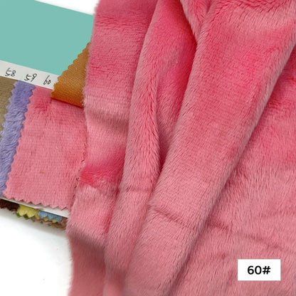 45x50cm 34~66# Plush Fabric For Sewing 5mm Pile Length 100 Polyester Hair Material For Popular Cotton Dolls DIY Handmade Fabric