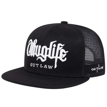 1 Pcs, Fashion Fastball CAP, Thuglife Embroidery Hiphop Baseball Cap, Snapback Hat, Adult Outdoor Casual Sun, Casual Bone Adjustable