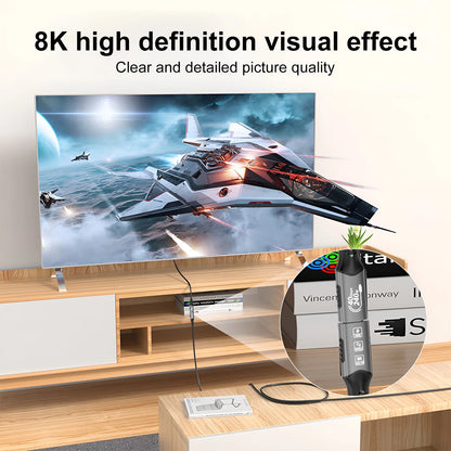 8K USB C 4 Extension Cable, Fast Charging Cable Extender, Male to Female Type C UHD Video 40Gbps 240W PD3.1 with Thunderbolt 4/3
