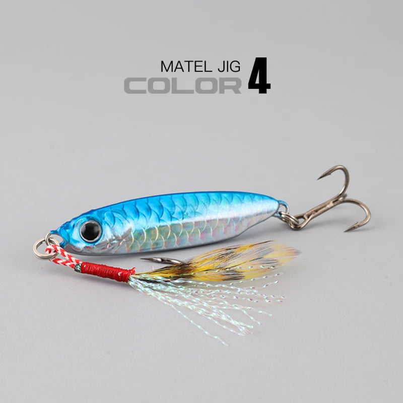 1 Pc Metal Artificial Bait Jig 7g 10g 15g 20g 25g 30g Shore Casting Jigging lure Shore Casting Saltwater Fishing lure Bit