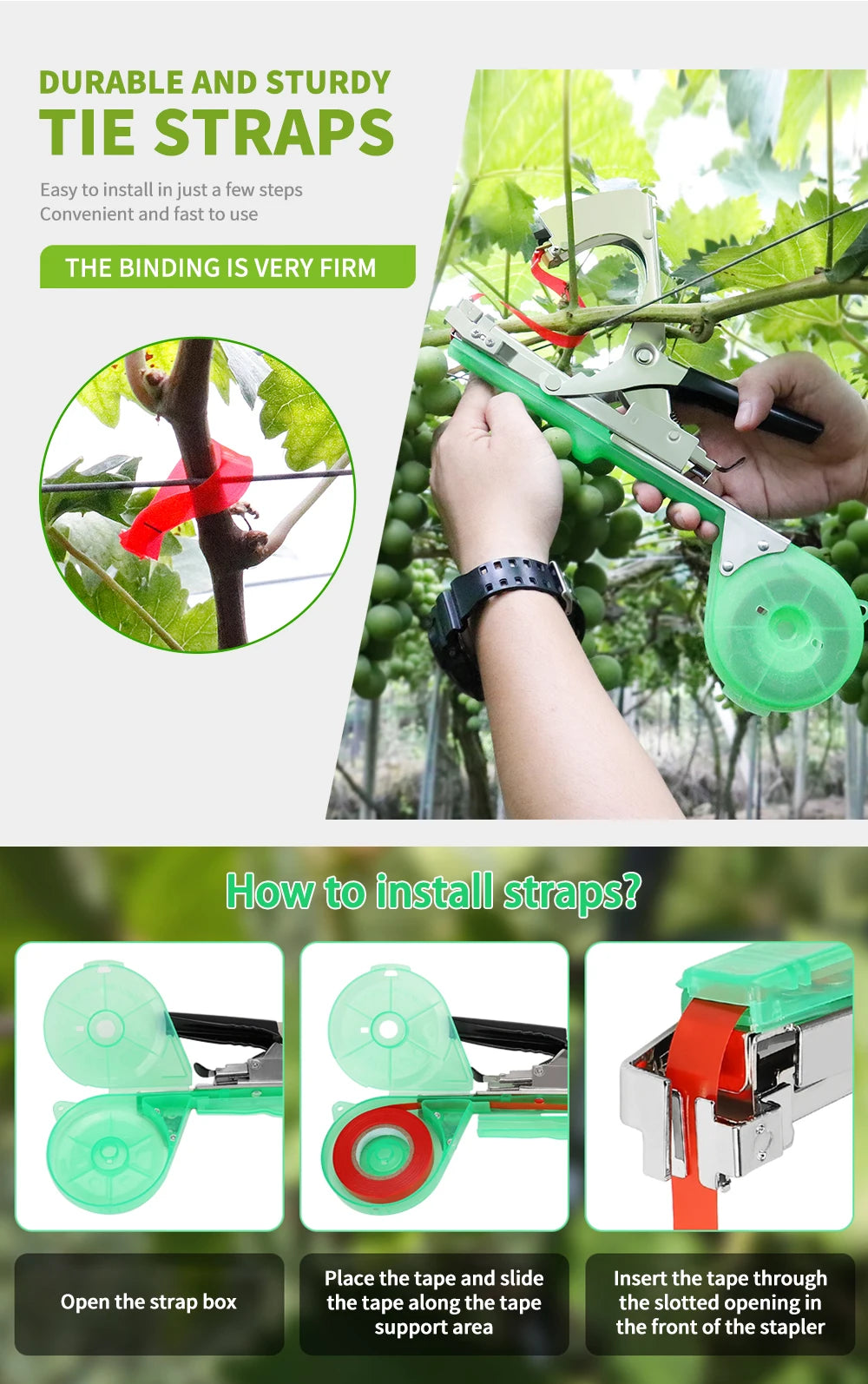 High-Efficiency Garden Branch Tying Machine Time-Saving Effort-Lessening Bunching Device for Horticulture