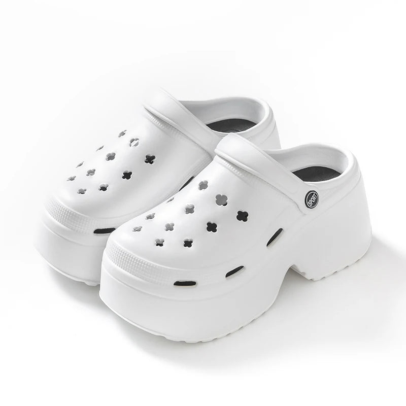 Chunky Platform Clogs Shoes for Women Thick Bottom Non-Slip Beach Sandals Women Summer Fashion Wedges EVA Sandals Slippers