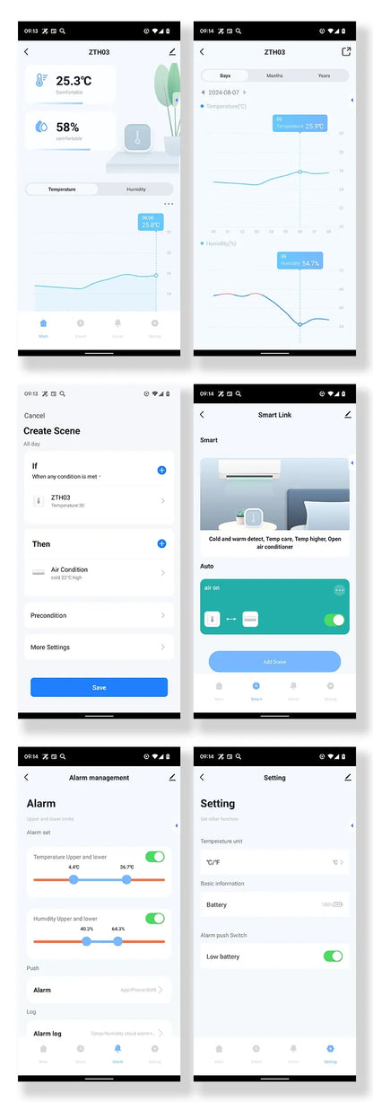 Tuya Zigbee 3.0, Temperature Humidity Sensor, Hygrometer, APP Remote Control Thermometer, Smart Life For Smart Home, Work With Yandex Alexa