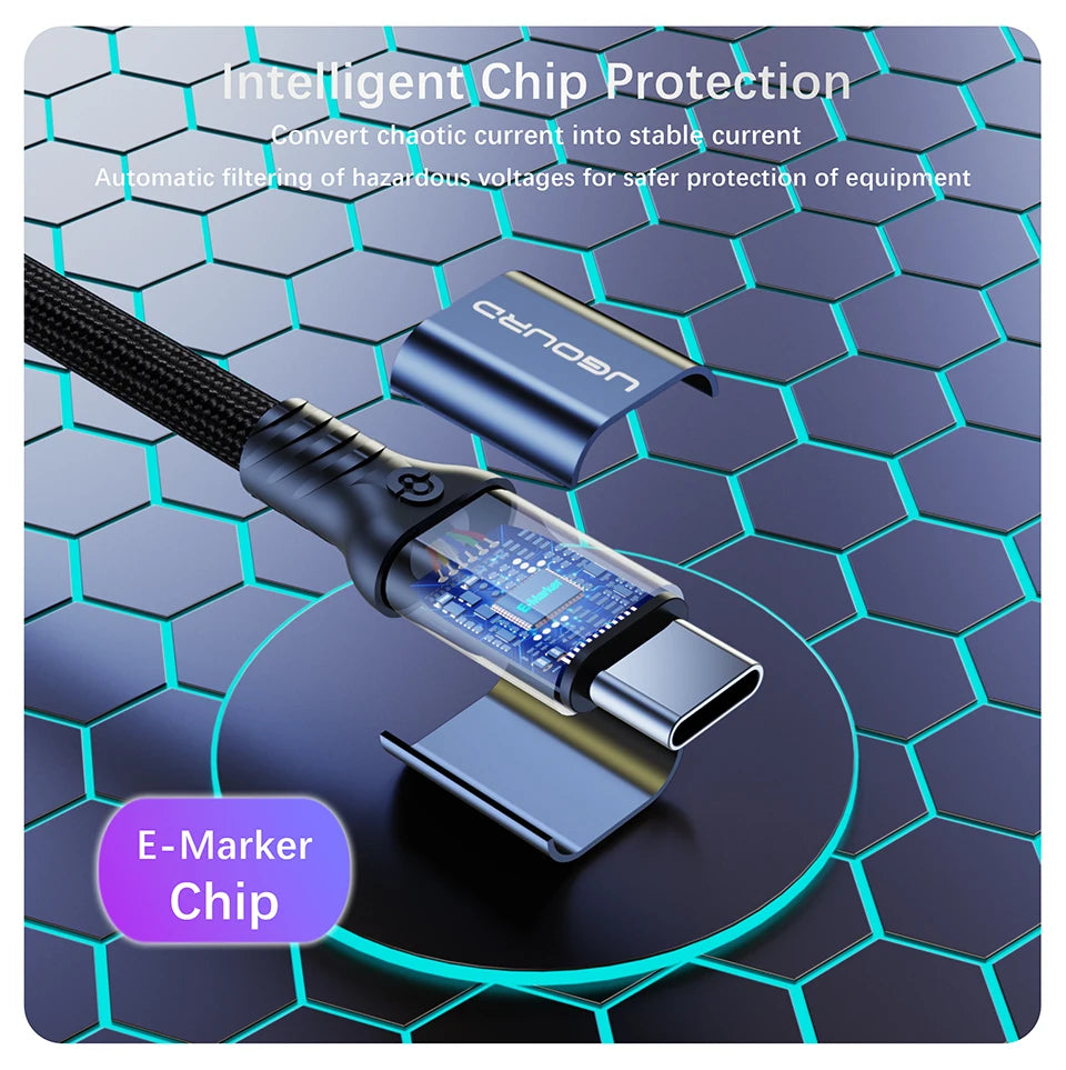 USB3.2 USB3.1 Gen2, 10Gbps Cable, USB-A to USB Type C Cable, 3A 60W Fast Charging, 10G Data Transfer Cord, USB-C for SSD Hard Disk