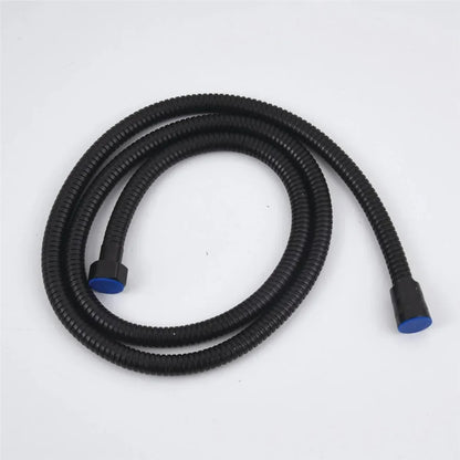 1.5/2M Black/Silver SUS 304 Flexible Shower Hose Long Bathroom Shower Pipe Extension Water Pipe Pull Pipe Bathroom Accessories