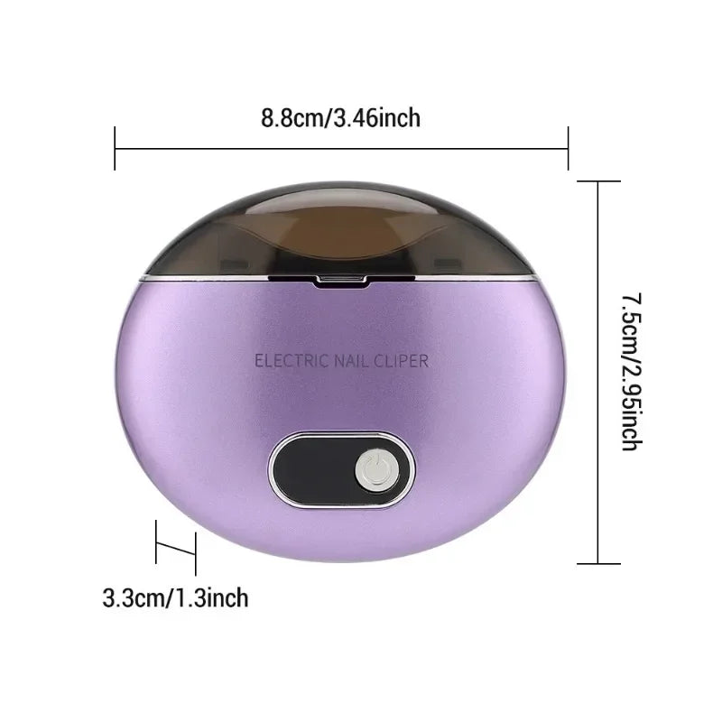 Electric Nail Clippers Rechargeable Mini Household Nail Trimming Machine for Children Adults Portable Automatic Nail Trimmer