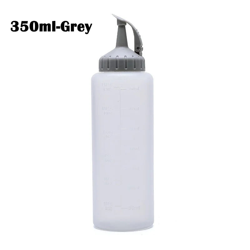 175ML/350ML Large Squeeze Bottle Condiment Bottles with Nozzles Ketchup BBQ Sauces Oil Bottle Dispenser Squeeze Sauce Bottles