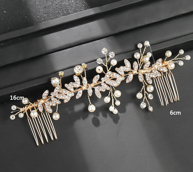 New Crystal Rhinestone Flower Headband, Ribbon Bow Hairband for Bride, Wedding Hair Accessories, Pearl Head Flower Headbands, Women Headwear