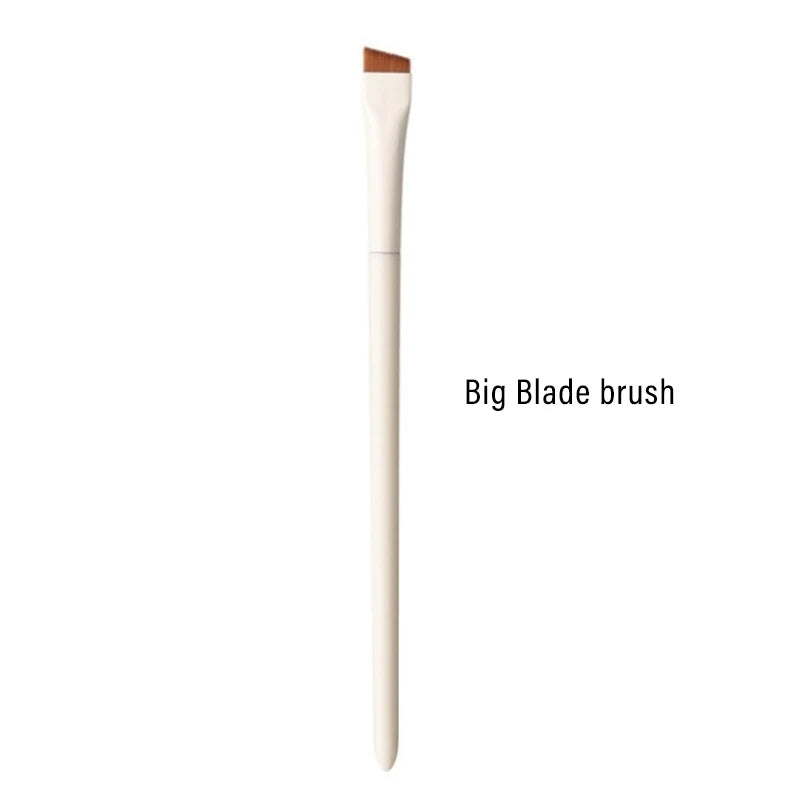 1/3/7/9pcs White Upgrade Blade Eyeliner Brush Eye Makeup Brushes Set Ultra Thin Fine Angle Flat Eyebrow Precise Detail Brush