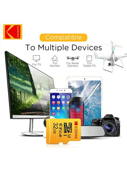 Kodak 32GB-256GB Micro SD Memory Card - High Speed Class 10 U3 UHS-I for Smartphones, Digital Cameras, Tablets and Drones
