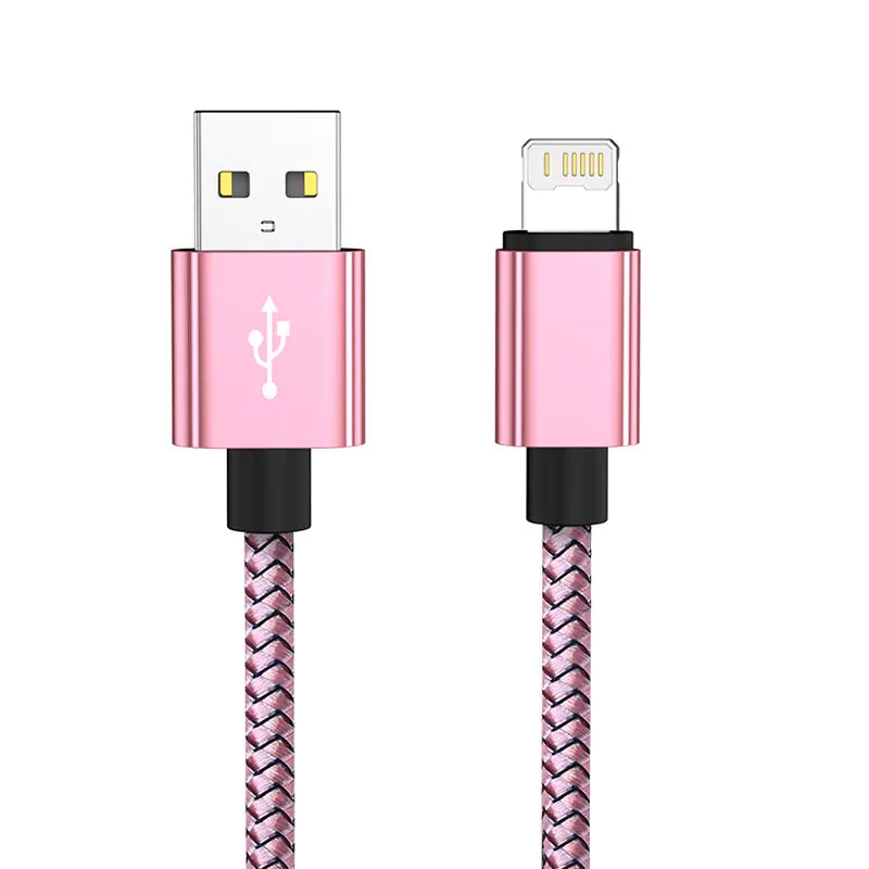 20cm 1m 2m 3m USB Cable Charger For iPhone 13 12 11 Pro XS MAX X 8 7 6S 6 Plus 5 iPad Fast Charging Original Long Wire Data Cord