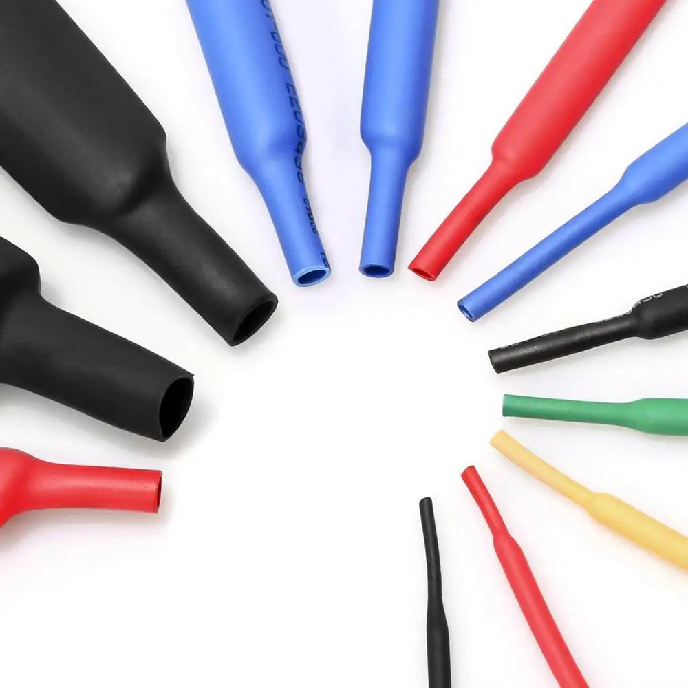 164/328/530/560/580/800PCS Heat Shrink Tubing 2:1 Electrical Wire Cable Wrap Assortment Electric Insulation Heat Shrink Tube Kit