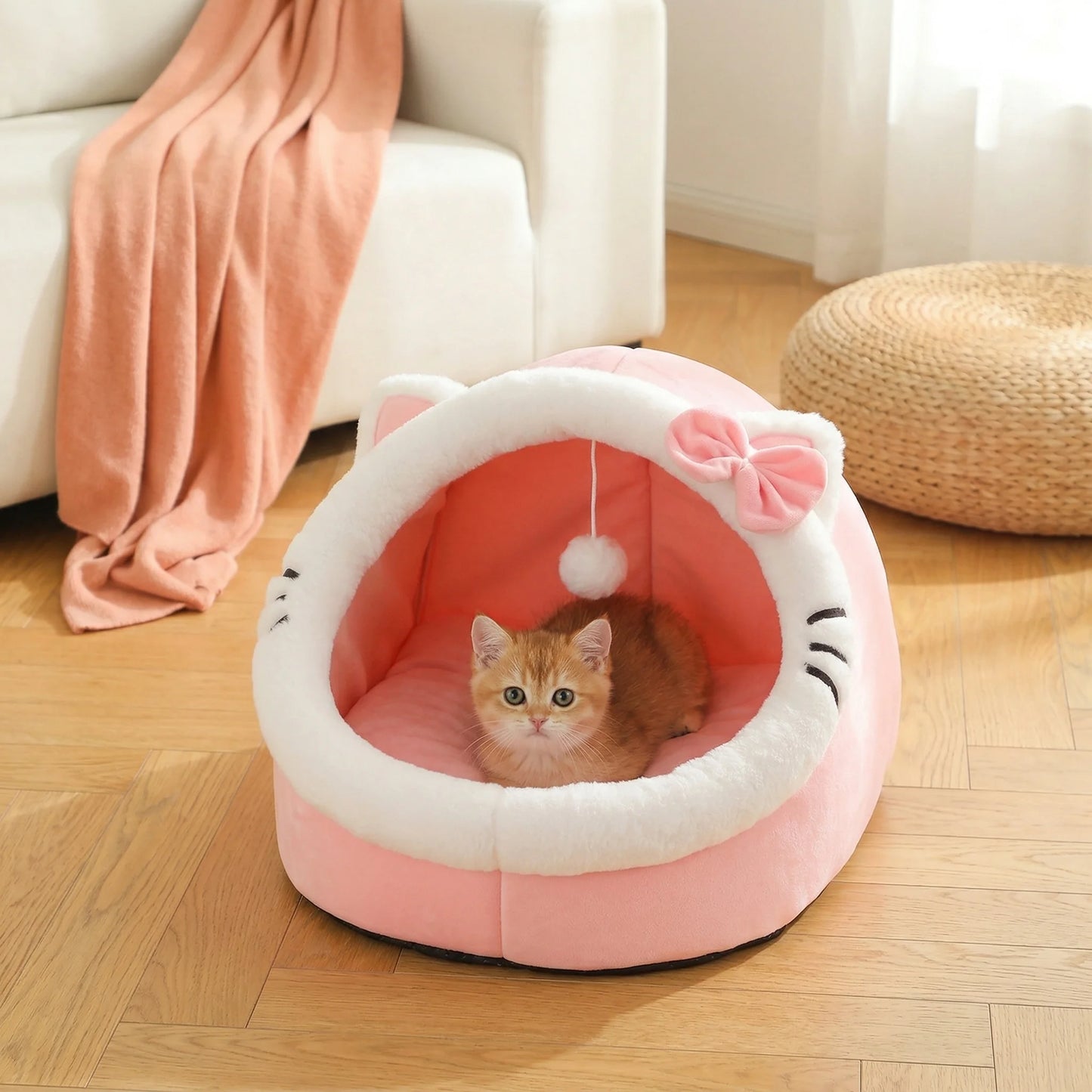 Cama para gatos universal Four Seasons, casa para gatos, cama para mascotas suave y cómoda, bolsa de dormir para cachorros, suministros para mascotas, tienda de campaña, cestas, casa